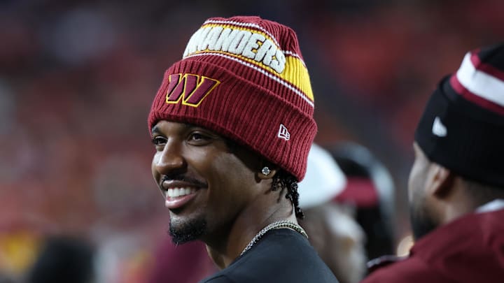 Washington Commanders quarterback Jayden Daniels