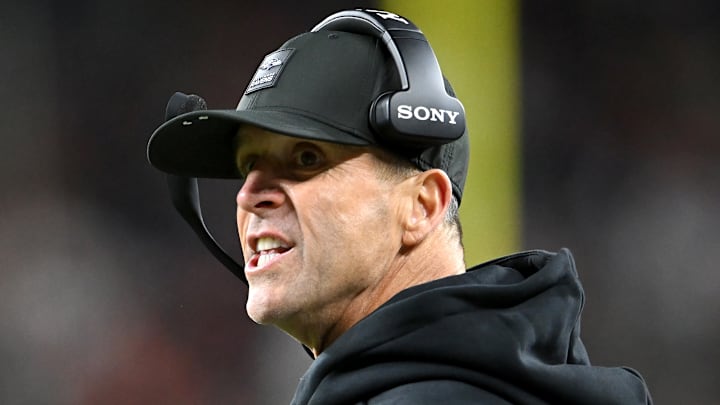 Baltimore Ravens head coach John Harbaugh