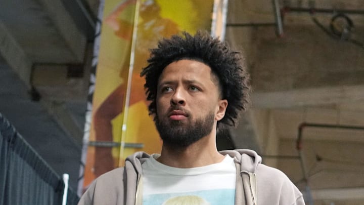Mar 5, 2026; San Antonio, Texas, USA; Detroit Pistons guard Cade Cunningham (2) enters Frost Bank Center before a game against the San Antonio Spurs. Mandatory Credit: Scott Wachter-Imagn Images