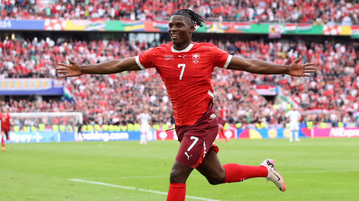 Breel Embolo a inscrit le troisième but suisse contre la Hongrie