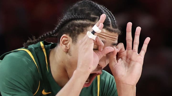 Mar 4, 2026; Houston, Texas, USA;  Baylor Bears guard Cameron Carr (43): Thomas Shea-Imagn Images