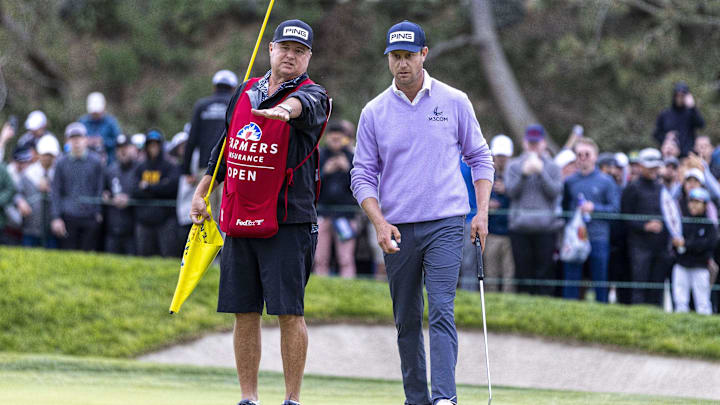 Harris English's caddie, Eric Larson, was denied entry into the United Kingdom. 