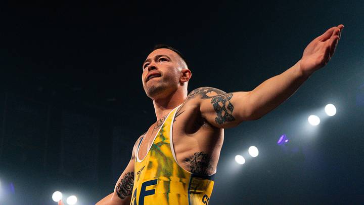 Colby Covington ignites the crowd in RAF 11's main event vs. Arman Tsarukyan from UW-Milwaukee Panther Arena in Milwaukee, Wis. Colby Covington ignites the crowd in RAF 11's main event vs. Arman Tsarukyan from UW-Milwaukee Panther Arena in Milwaukee, Wis.