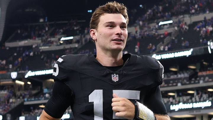 Las Vegas Raiders quarterback Fernando Mendoza