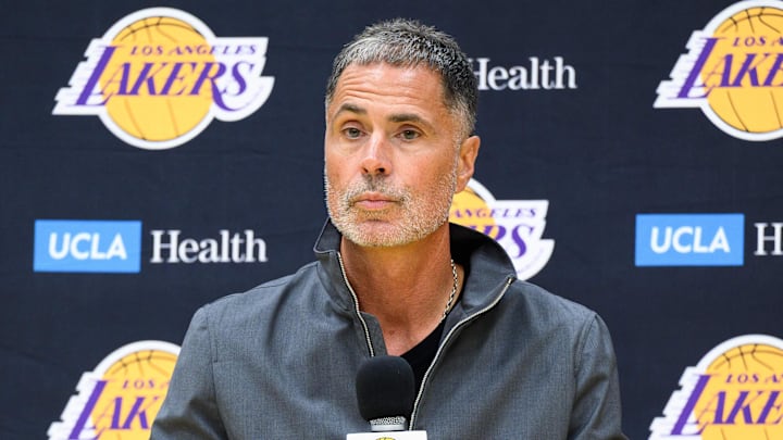 Los Angeles Lakers general manager Rob Pelinka Los Angeles Lakers general manager Rob Pelinka