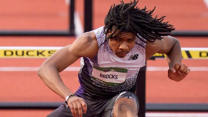 Zacchaeus Brocks clears a hurdle on his way to winning the boys 110-meter hurdles title at the 2026 USATF U20 Championships in Eugene, Oregon. The Ohio State signee was later named the 2025-26 Gatorade National Boys Track & Field Player of the Year. Zacchaeus Brocks clears a hurdle on his way to winning the boys 110-meter hurdles title at the 2026 USATF U20 Championships in Eugene, Oregon. The Ohio State signee was later named the 2025-26 Gatorade National Boys Track & Field Player of the Year.