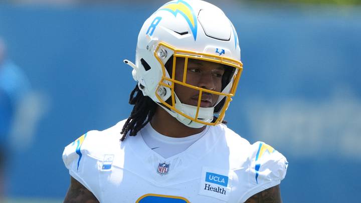 Los Angeles Chargers running back Omarion Hampton
