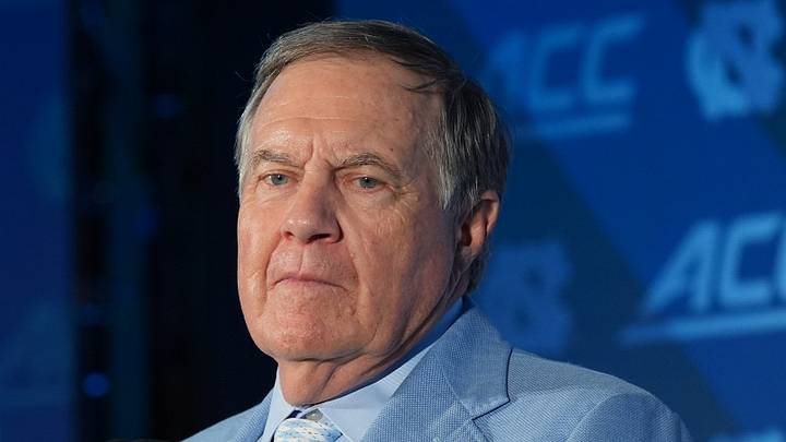 Jul 17, 2026; Charlotte, NC, USA; North Carolina head coach Bill Belichick talks with the media during interviews at Hilton Charlotte Uptown. Mandatory Credit: Jim Dedmon-Imagn Images Jul 17, 2026; Charlotte, NC, USA; North Carolina head coach Bill Belichick talks with the media during interviews at Hilton Charlotte Uptown. Mandatory Credit: Jim Dedmon-Imagn Images