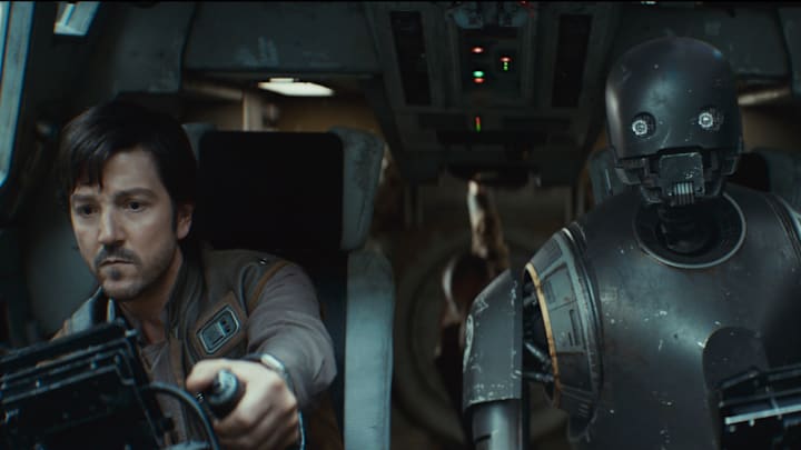 Star Wars (L-R) Cassian Andor (Diego Luna) and K-2SO (Alan Tudyk) in Lucasfilm's ANDOR Season 2, exclusively on Disney+. Photo courtesy of Lucasfilm. ©2025 Lucasfilm Ltd. & TM. All Rights Reserved.