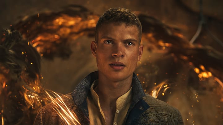 Josha Stradowski (Rand al’Thor) in The Wheel of Time season 3 finale. Image: Prime Video.