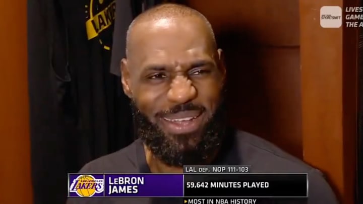 LeBron James was honest about how being 41 years old takes a toll on him.