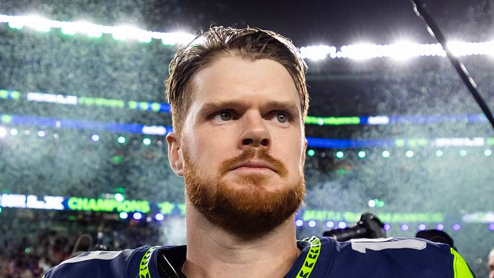 Seattle Seahawks quarterback Sam Darnold after Super Bowl LX Seattle Seahawks quarterback Sam Darnold after Super Bowl LX