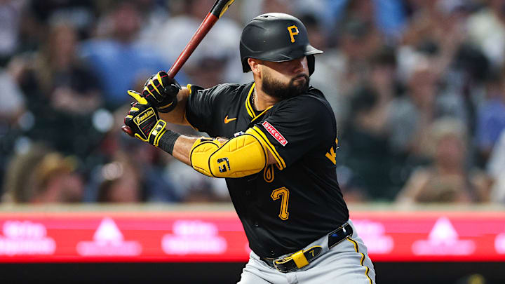 Pittsburgh Pirates infielder Isiah Kiner-Falefa Pittsburgh Pirates infielder Isiah Kiner-Falefa