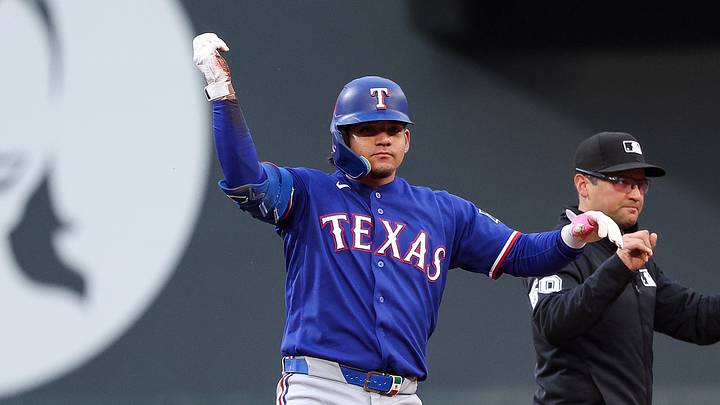 Texas Rangers designated hitter Alejandro Osuna. Credit: Matt Krohn-Imagn Images Texas Rangers designated hitter Alejandro Osuna. Credit: Matt Krohn-Imagn Images