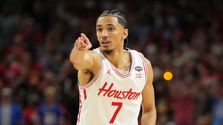 Houston guard Milos Uzan, along with Emanuel Sharp, return in the Cougars backcourt. 