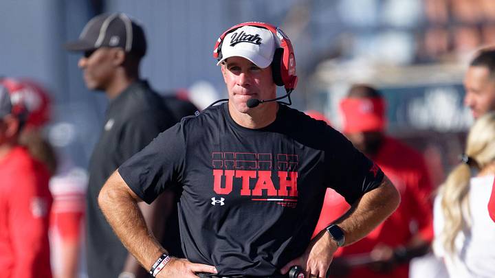 Utah Utes head coach Morgan Scalley.