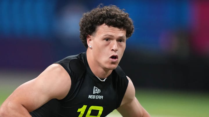 Washington Commanders linebacker Kain Medrano Washington Commanders linebacker Kain Medrano