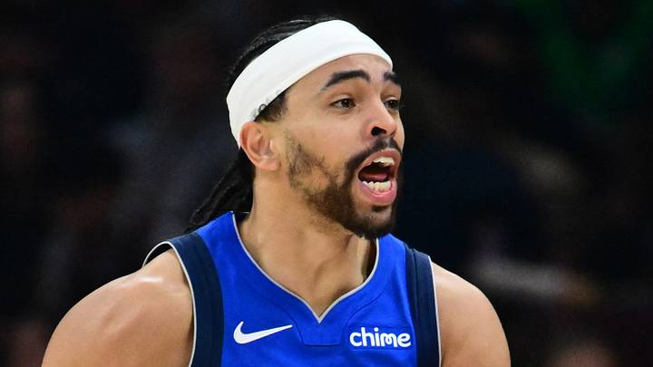Dallas Mavericks guard Ryan Nembhard (9) against the Cleveland Cavaliers at Rocket Arena on March 15, 2026. Dallas Mavericks guard Ryan Nembhard (9) against the Cleveland Cavaliers at Rocket Arena on March 15, 2026.