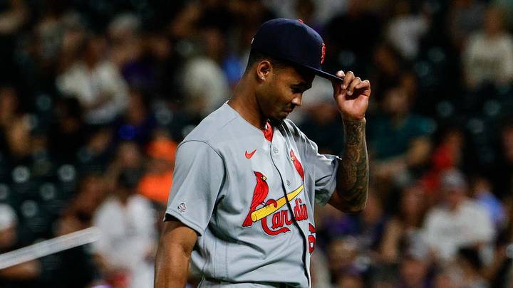 Sep 4, 2026; Denver, Colorado, USA; St. Louis Cardinals relief pitcher Hancel Rincon (66) in the sixth inning against the Colorado Rockies at Coors Field. Mandatory Credit: Isaiah J. Downing-Imagn Images Sep 4, 2026; Denver, Colorado, USA; St. Louis Cardinals relief pitcher Hancel Rincon (66) in the sixth inning against the Colorado Rockies at Coors Field. Mandatory Credit: Isaiah J. Downing-Imagn Images