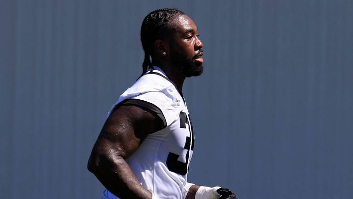 Jacksonville Jaguars linebacker Jalen McLeod (35) sprints during the third day of minicamp at the Miller Electric Center, Thursday, June 11, 2026, in Jacksonville, Fla. Jacksonville Jaguars linebacker Jalen McLeod (35) sprints during the third day of minicamp at the Miller Electric Center, Thursday, June 11, 2026, in Jacksonville, Fla.