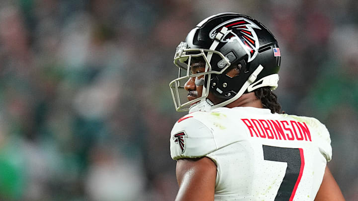 Atlanta Falcons running back Bijan Robinson Atlanta Falcons running back Bijan Robinson