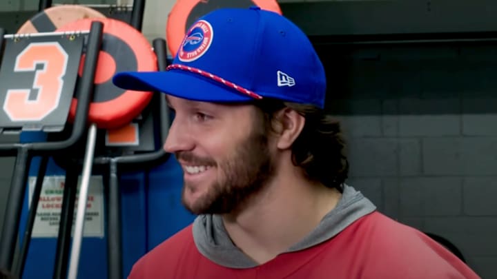 Josh Allen had jokes before Sunday's AFC championship game. 