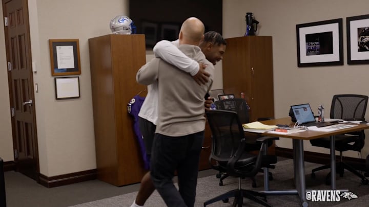 Jay Higgins, shown in white above, is a linebacker out of Iowa.