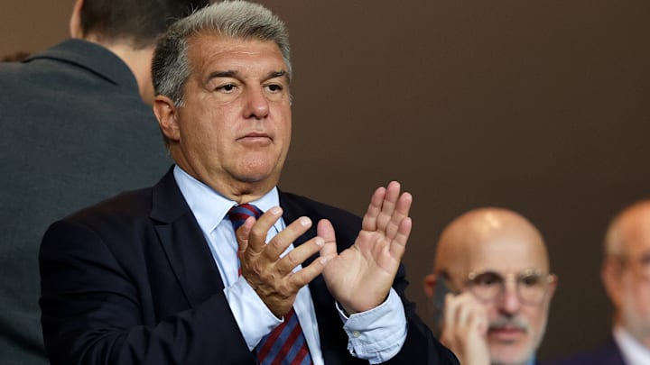 Le président du FC Barcelone, Joan Laporta