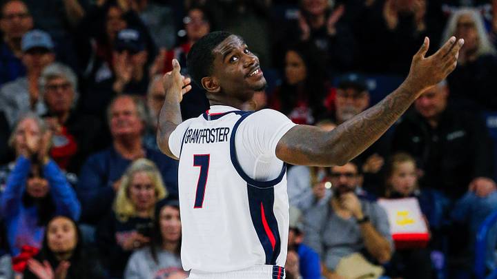 Gonzaga Bulldogs forward Tyon Grant-Foster (7).