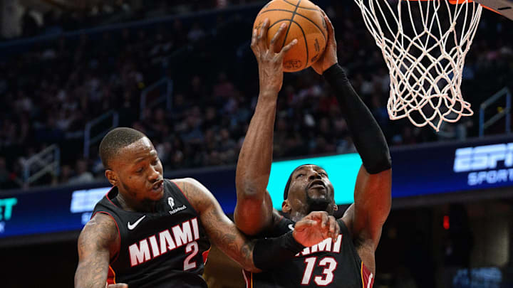 Bam Adebayo was dominant and even doghouse-dweller Terry Rozier got in the act as the Miami Heat closed out March with a 120-94 rout of the Washington Wizards. 