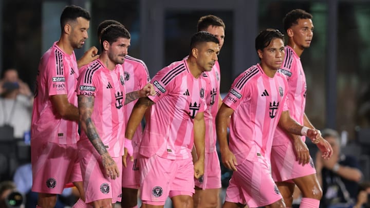 Luis Suárez (middle) lead Inter Miami past Tigres in the Leagues Cup quarterfinals.