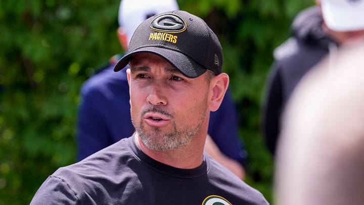 Green Bay Packers coach Matt LaFleur speaks to the media before practice on Wednesday. Green Bay Packers coach Matt LaFleur speaks to the media before practice on Wednesday.