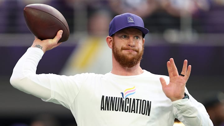 Former Washington Commanders quarterback Carson Wentz Former Washington Commanders quarterback Carson Wentz