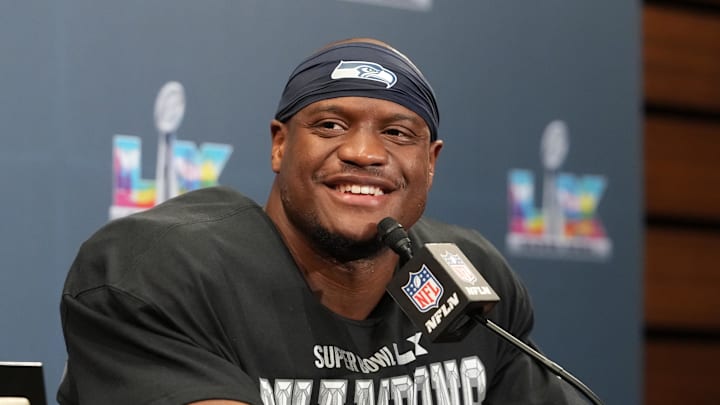 Seattle Seahawks running back Kenneth Walker III speaks