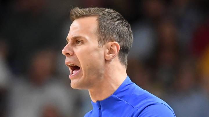 Duke Blue Devils head coach Jon Scheyer yells down court Saturday, March 21, 2026, during the NCAA Men’s Basketball Tournament second round game against the TCU Horned Frogs at Bon Secours Wellness Arena in Greenville, South Carolina. Duke Blue Devils head coach Jon Scheyer yells down court Saturday, March 21, 2026, during the NCAA Men’s Basketball Tournament second round game against the TCU Horned Frogs at Bon Secours Wellness Arena in Greenville, South Carolina.