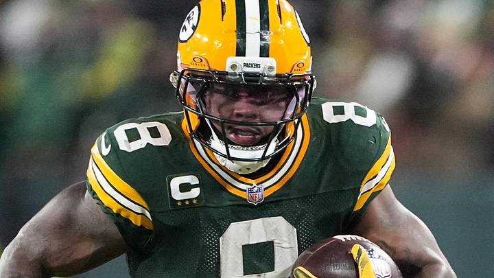 Green Bay Packers running back Josh Jacobs has carried the running game for most of his two seasons.
