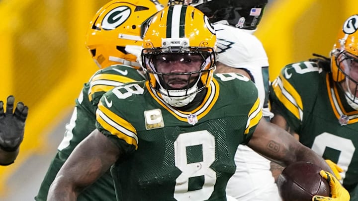 Green Bay Packers running back Josh Jacobs could have a breakout game against the Giants.