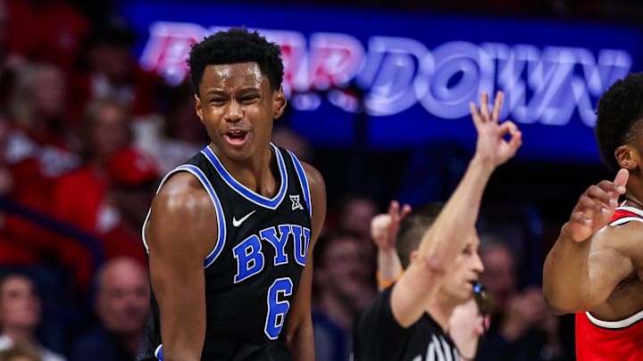 BYU Cougars forward Kanon Catchings (6)