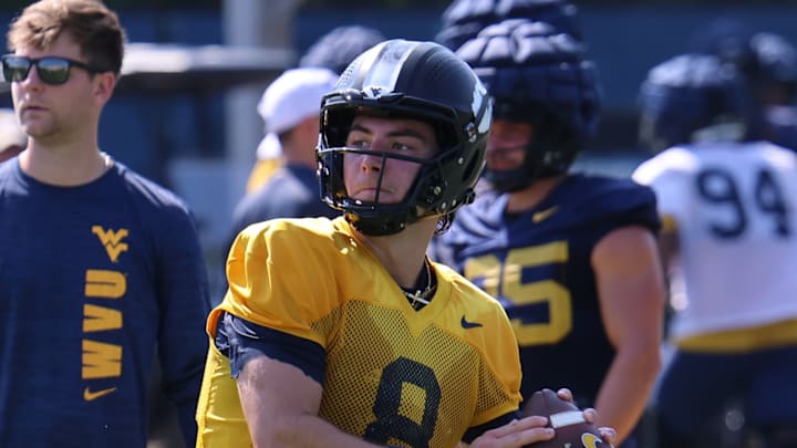 West Virgina University quarterback Nicco Marchiol. West Virgina University quarterback Nicco Marchiol.