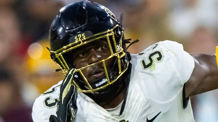 New Packers edge player Arden Walker is shown while with Colorado in 2023. New Packers edge player Arden Walker is shown while with Colorado in 2023.