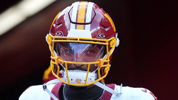Washington Commanders quarterback Jayden Daniels
