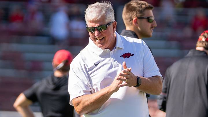 Arkansas Razorbacks defensive coordinator Ron Roberts before the game against Georgia Bulldogs on Sept. 19, 2026. Arkansas Razorbacks defensive coordinator Ron Roberts before the game against Georgia Bulldogs on Sept. 19, 2026.