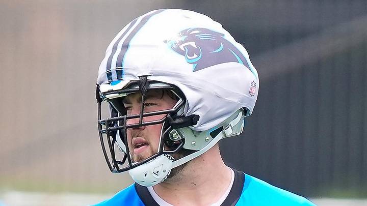 Carolina Panthers offensive tackle Monroe Freeling Carolina Panthers offensive tackle Monroe Freeling