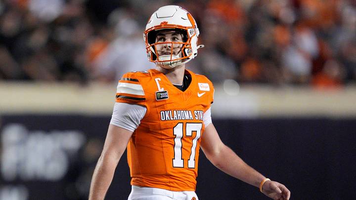 Oklahoma State Cowboys quarterback Drew Mestemaker Oklahoma State Cowboys quarterback Drew Mestemaker