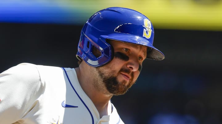Seattle Mariners designated hitter Cal Raleigh runs after hitting a home run against the Tampa Bay Rays on Aug. 10 at T-Mobile Park. Seattle Mariners designated hitter Cal Raleigh runs after hitting a home run against the Tampa Bay Rays on Aug. 10 at T-Mobile Park.