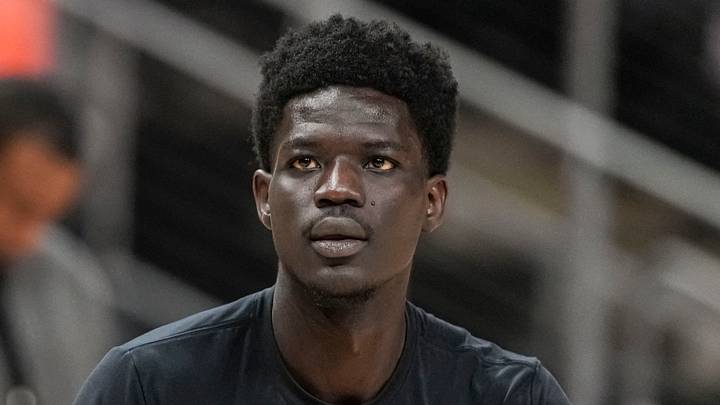 Atlanta Hawks forward Mouhamed Gueye (18) against the Orlando Magic at State Farm Arena on March 16, 2026. Atlanta Hawks forward Mouhamed Gueye (18) against the Orlando Magic at State Farm Arena on March 16, 2026.