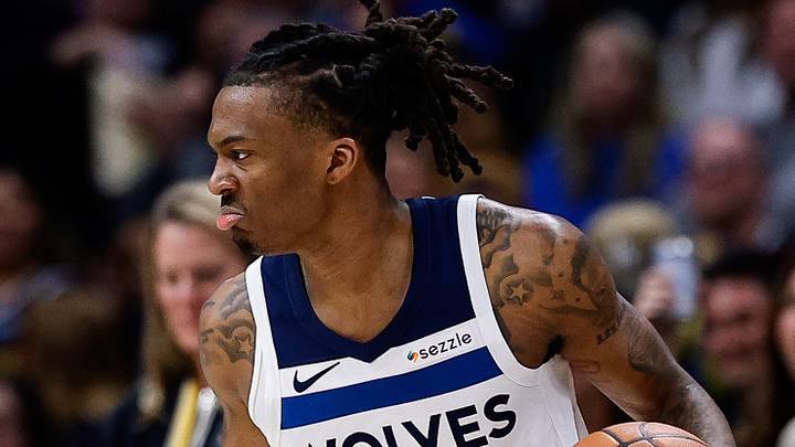 Apr 27, 2026; Denver, Colorado, USA; Minnesota Timberwolves guard Bones Hyland (8) controls the ball in the third quarter against the Denver Nuggets during game five of the first round of the 2026 NBA Playoffs at Ball Arena. Mandatory Credit: Isaiah J. Downing-Imagn Images Apr 27, 2026; Denver, Colorado, USA; Minnesota Timberwolves guard Bones Hyland (8) controls the ball in the third quarter against the Denver Nuggets during game five of the first round of the 2026 NBA Playoffs at Ball Arena. Mandatory Credit: Isaiah J. Downing-Imagn Images