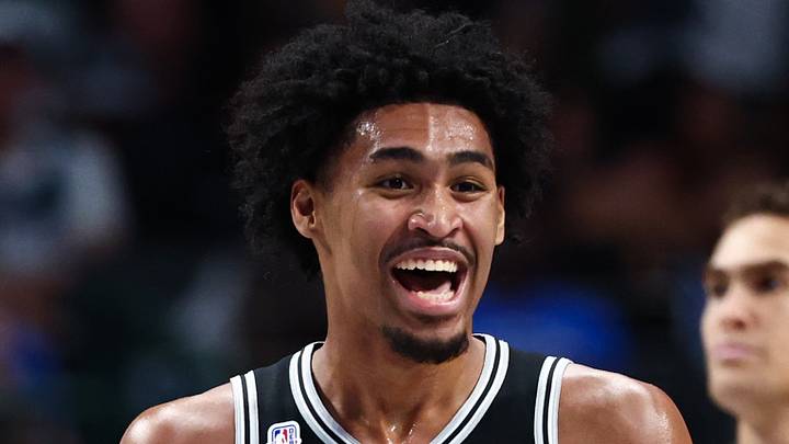 Oct 22, 2025; Dallas, Texas, USA; San Antonio Spurs guard Dylan Harper (2) reacts during the game against the Dallas Mavericks at American Airlines Center. Mandatory Credit: Kevin Jairaj-Imagn Images Oct 22, 2025; Dallas, Texas, USA; San Antonio Spurs guard Dylan Harper (2) reacts during the game against the Dallas Mavericks at American Airlines Center. Mandatory Credit: Kevin Jairaj-Imagn Images