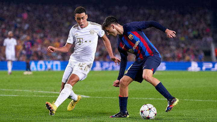 Barcelona, de Pedri, encara o Bayern de Munique, de Musiala