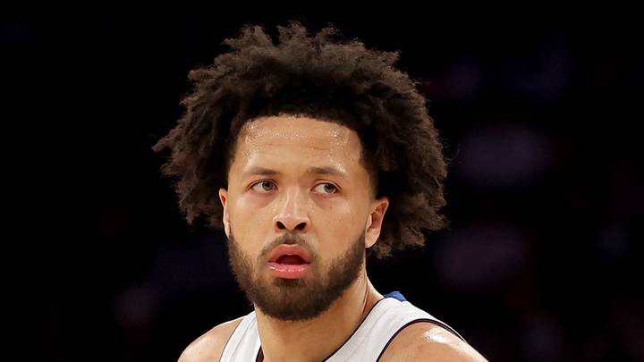 Apr 21, 2025; New York, New York, USA; Detroit Pistons guard Cade Cunningham (2) reacts during the third quarter of game two of the first round of the 2024 NBA Playoffs against the New York Knicks at Madison Square Garden. Mandatory Credit: Brad Penner-Imagn Images